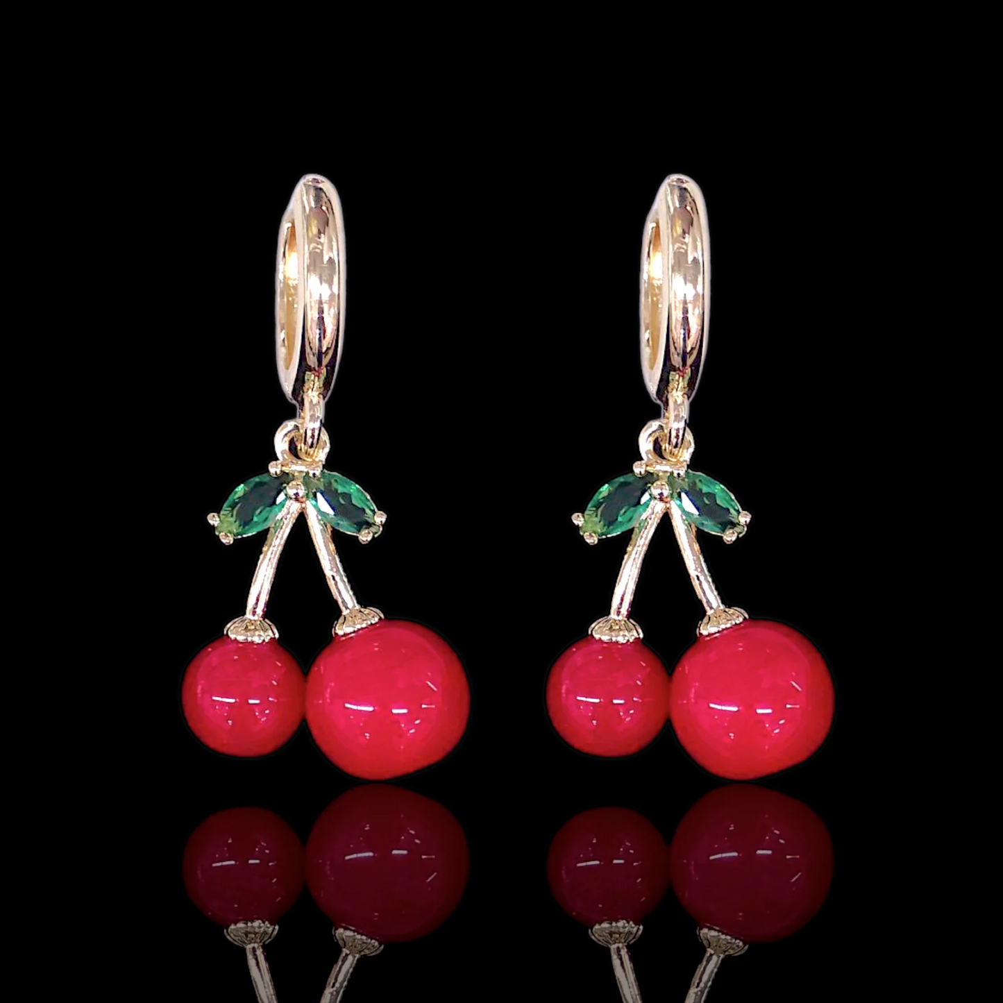 Sweet Cherry Dangle Earrings