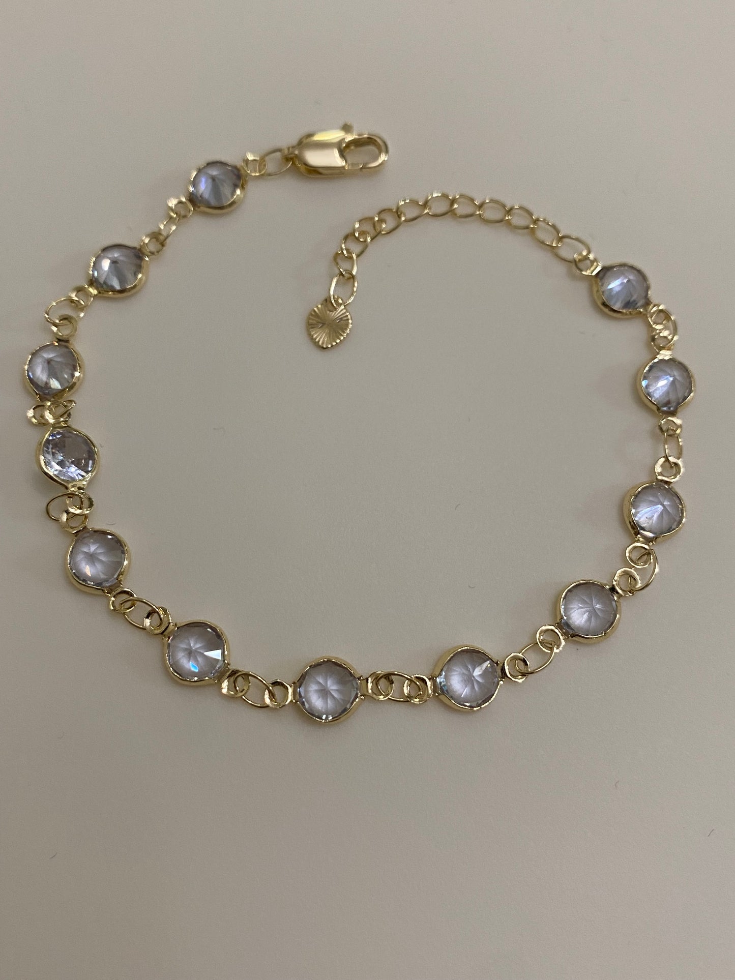 Minimalist Round CZ Bracelet