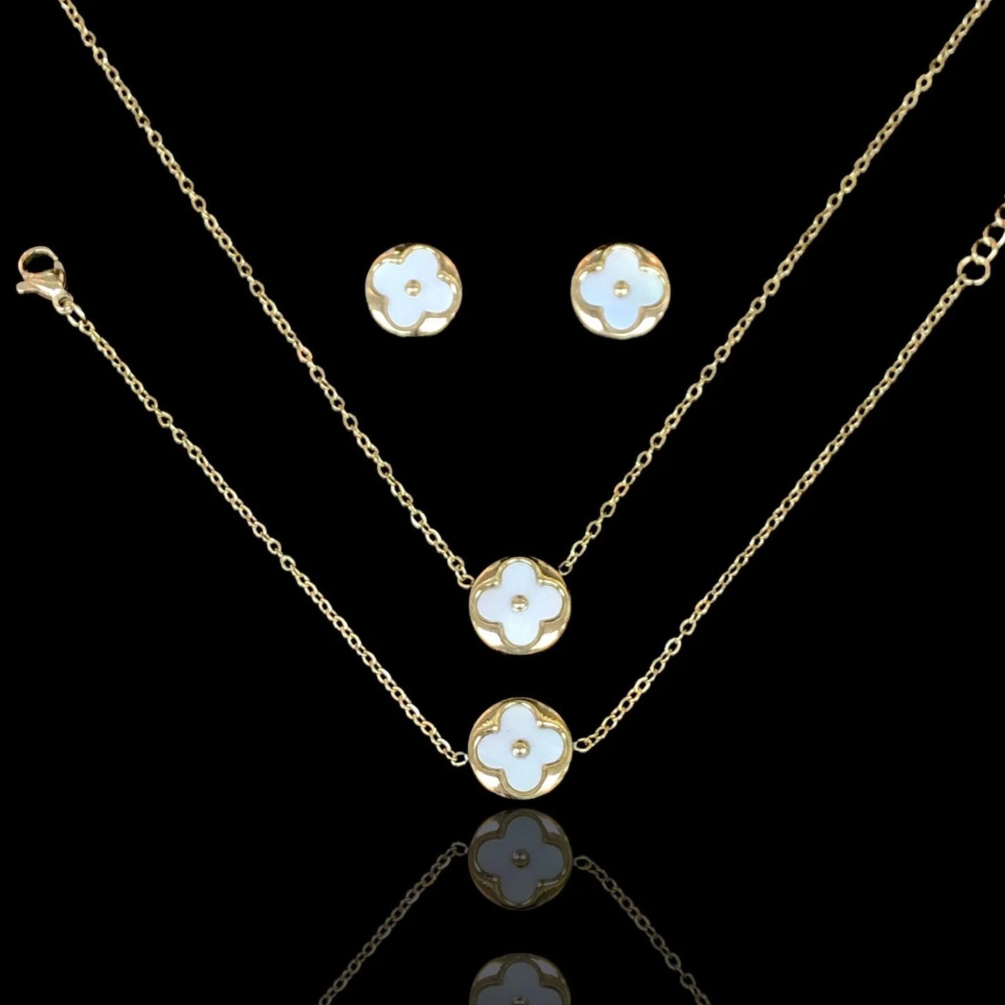 Lucky Clover Stainless Steel Set