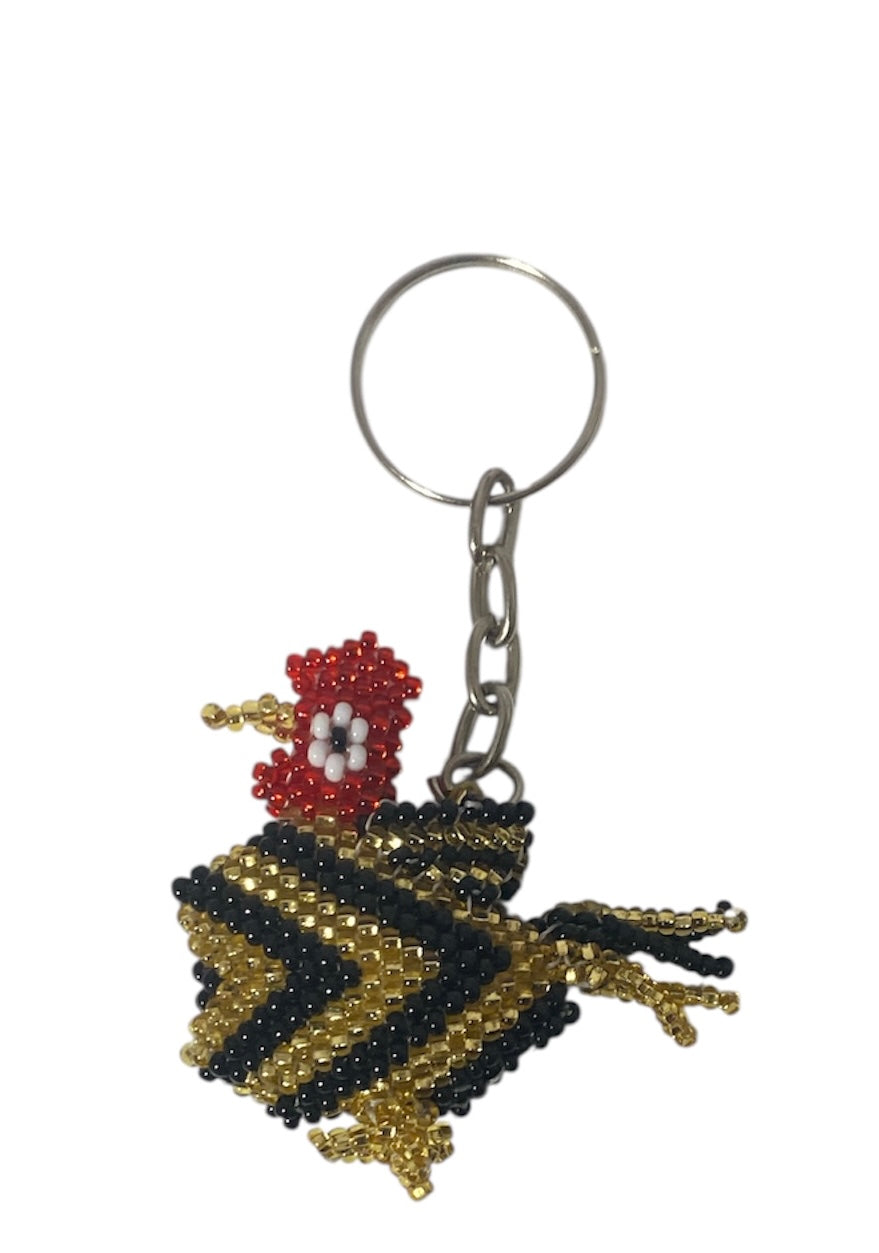 Rooster Beaded Keychains