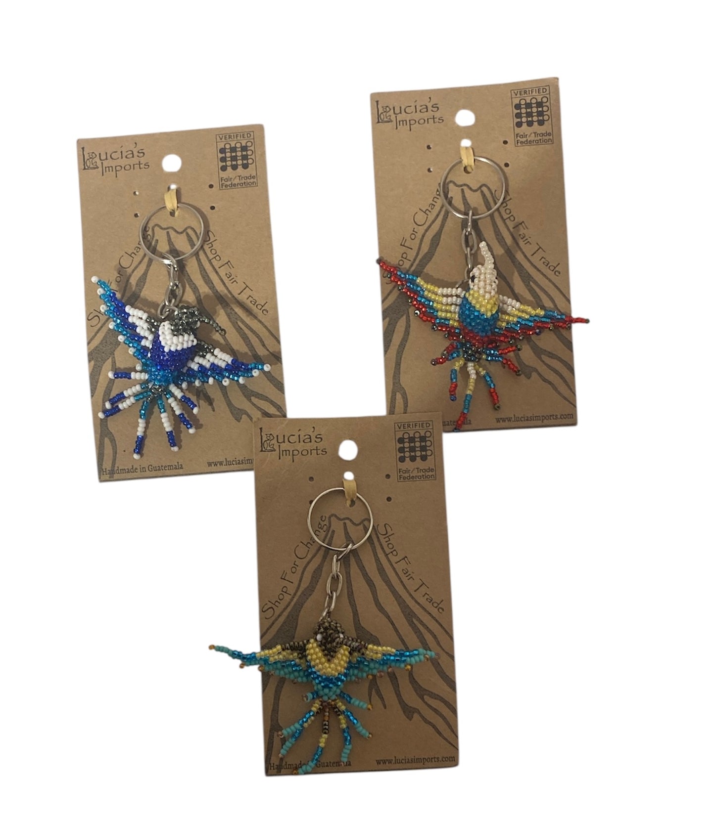 Hummingbird Beaded Keychains