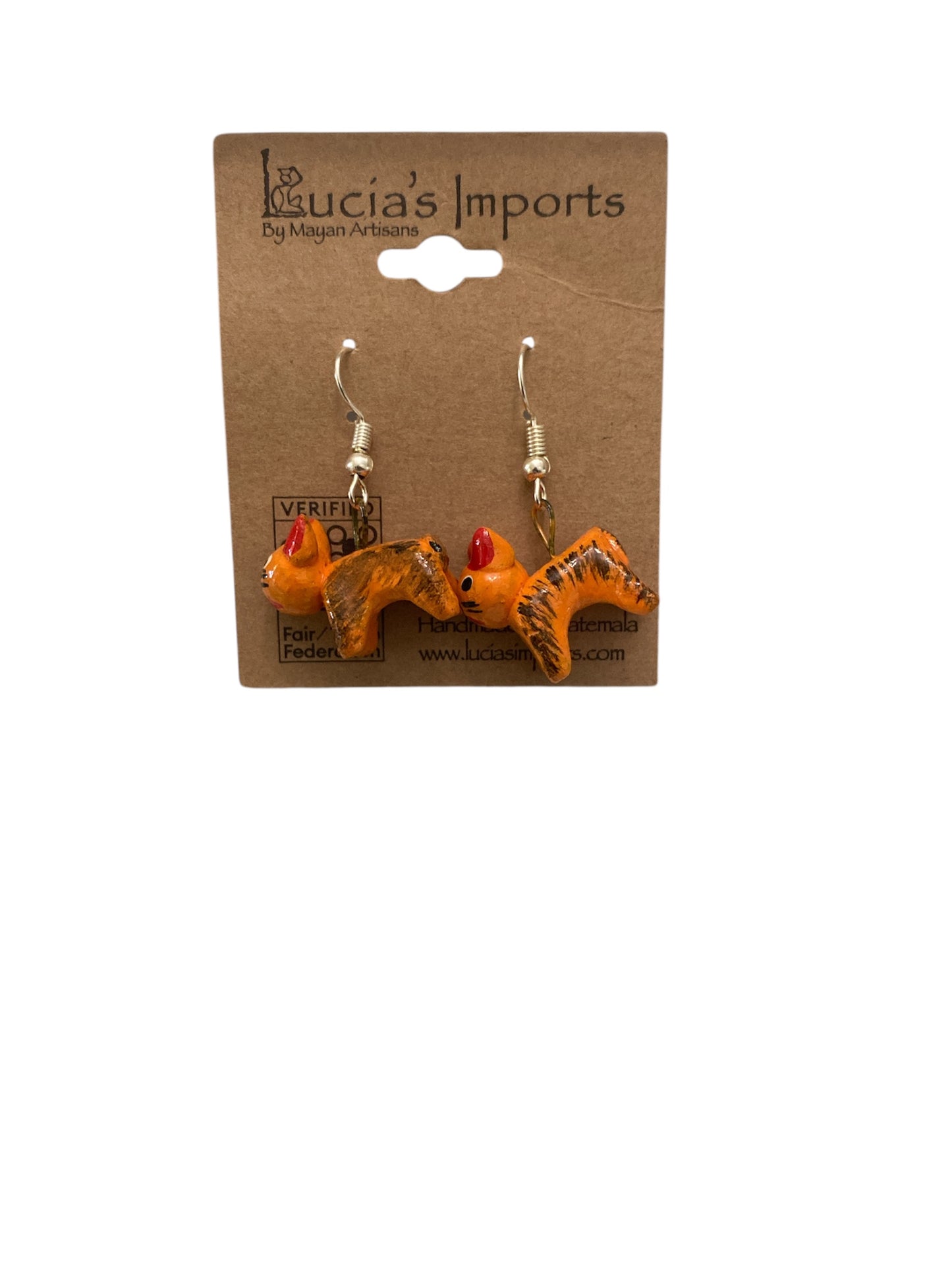 Cat Ceramic Earrings