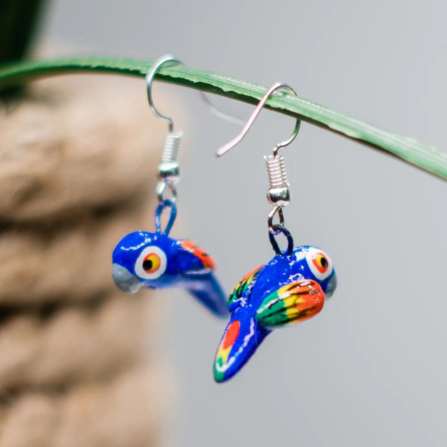 Parrot Ceramic Earring