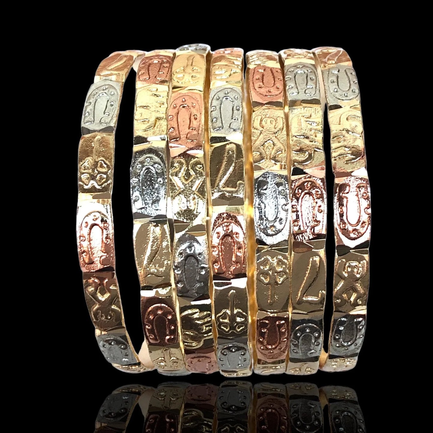 Lucky Charms Bangles Set of 2 Bracelets
