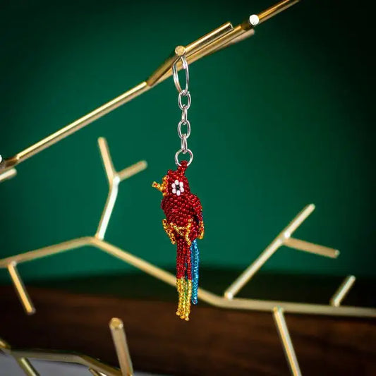 Parrot Beaded Keychains