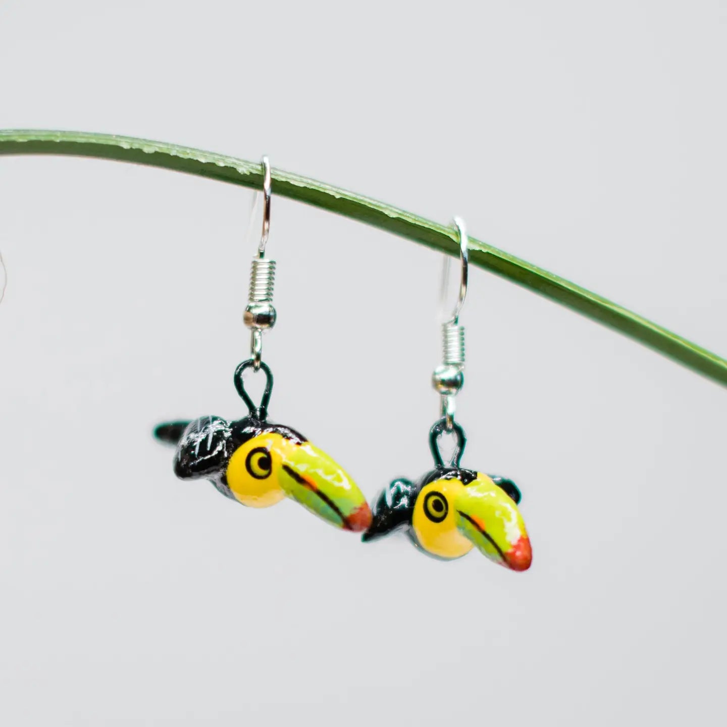 Toucan Ceramic Earrings