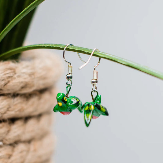 Quetzal Ceramic Earrings
