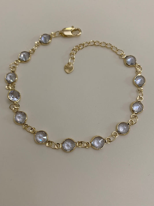 Minimalist Round CZ Bracelet