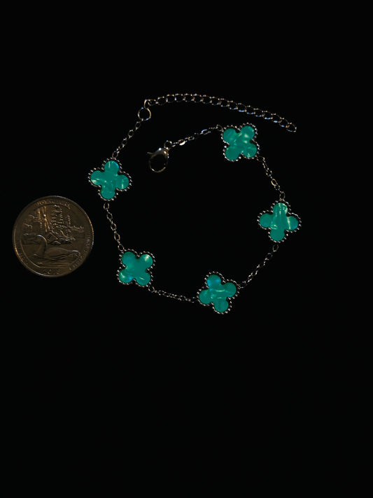 Stainless Steel Clover Bracelet