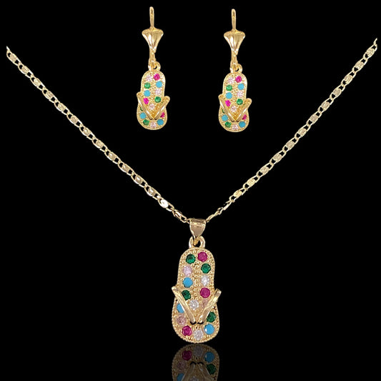18K Gold Filled Bali Lucky Sandals Set