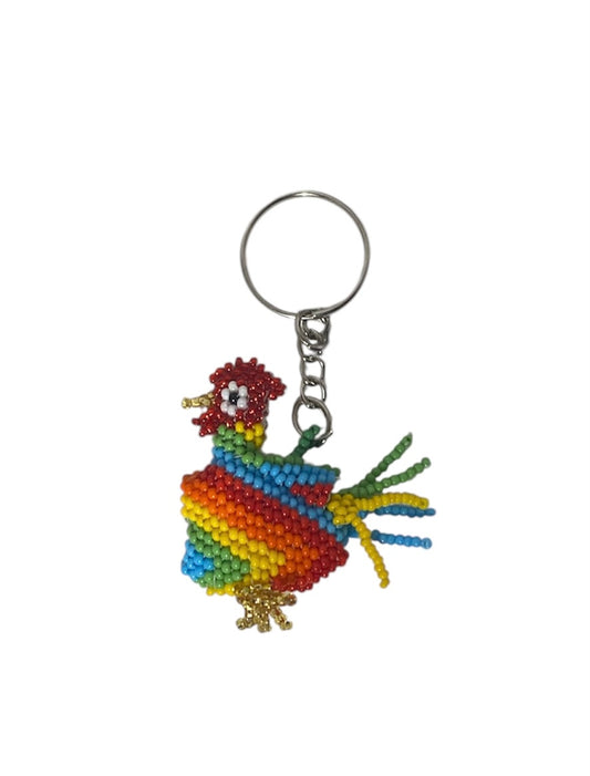 Rooster Beaded Keychains