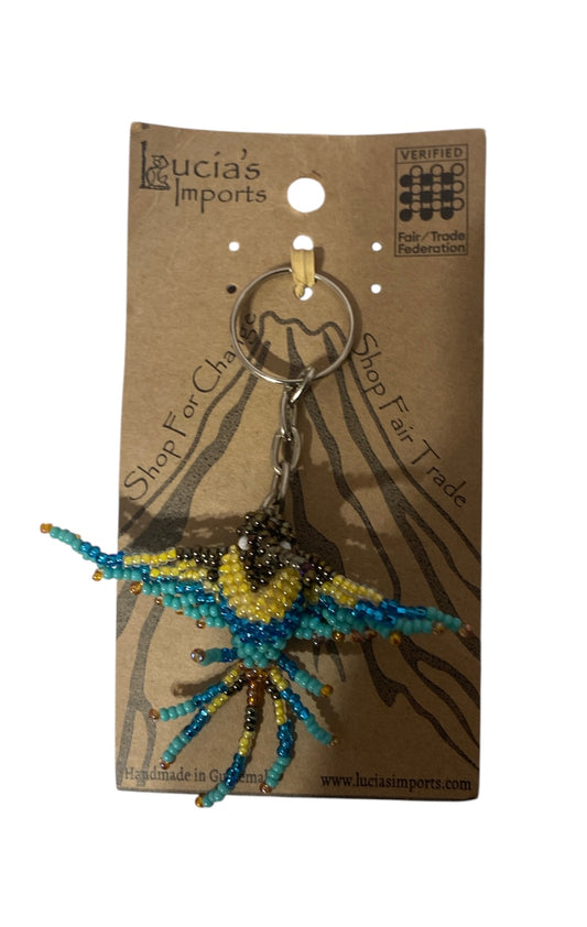 Hummingbird Beaded Keychains